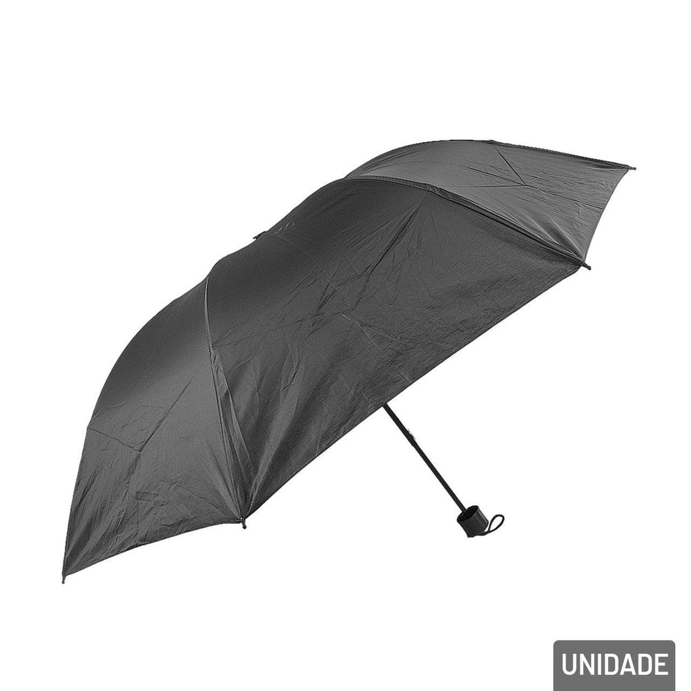 Guarda Chuva Manual 52cm 7V Reto Preto
