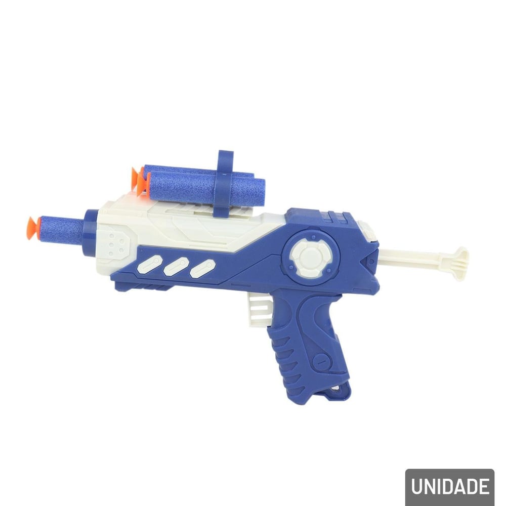 Pistola Lança Dardos 16,5cm 5 Peças Color