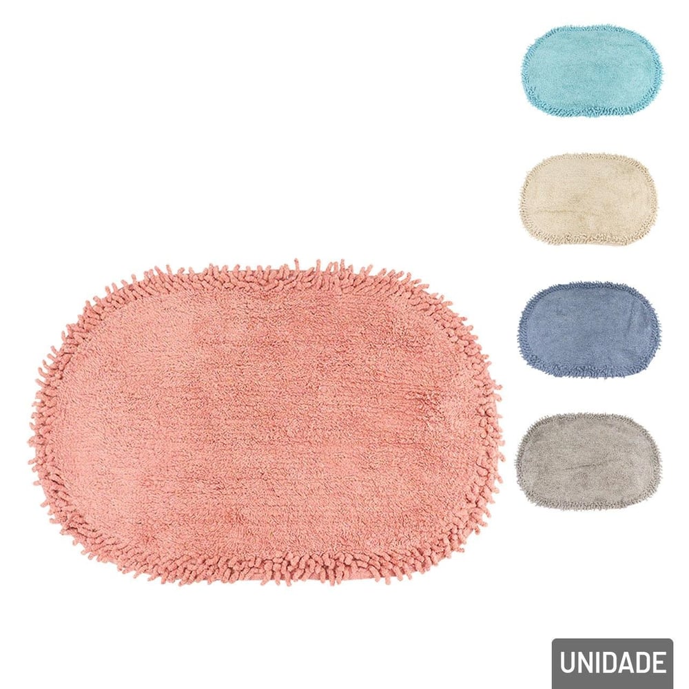 Tapete de Algodão 60x40 Oval Color