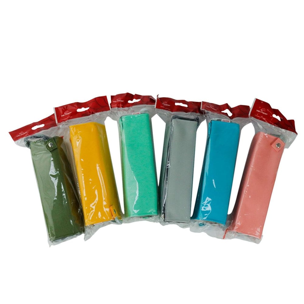 Estojo Escolar 21cm Quadrado M Preto/color