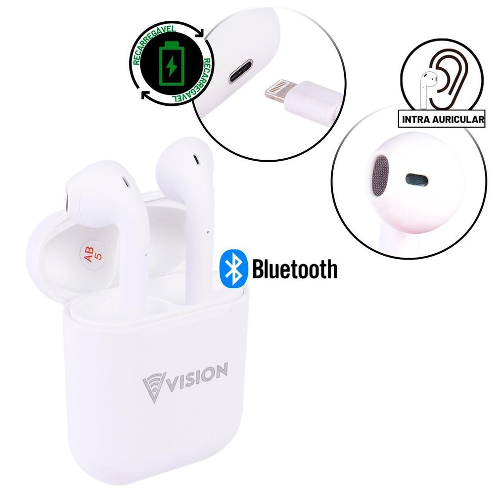 Fone de Ouvido sem fio Bluetooth 5.0 Color