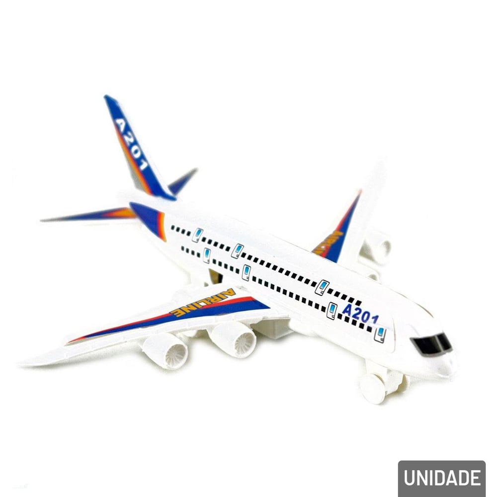 Avião Movido à Fricção de Plástico