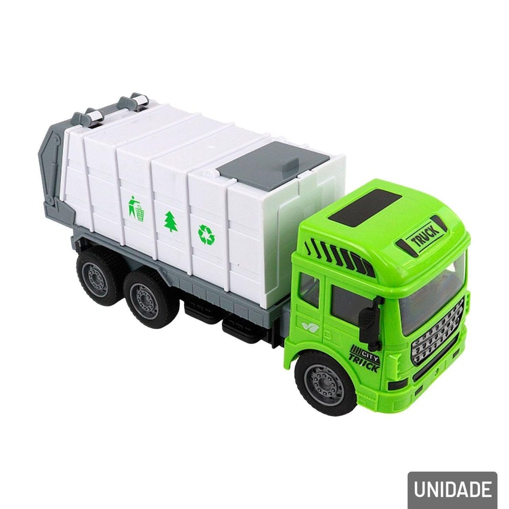 Carrinho de Controle Remoto Coletor de Lixo Color