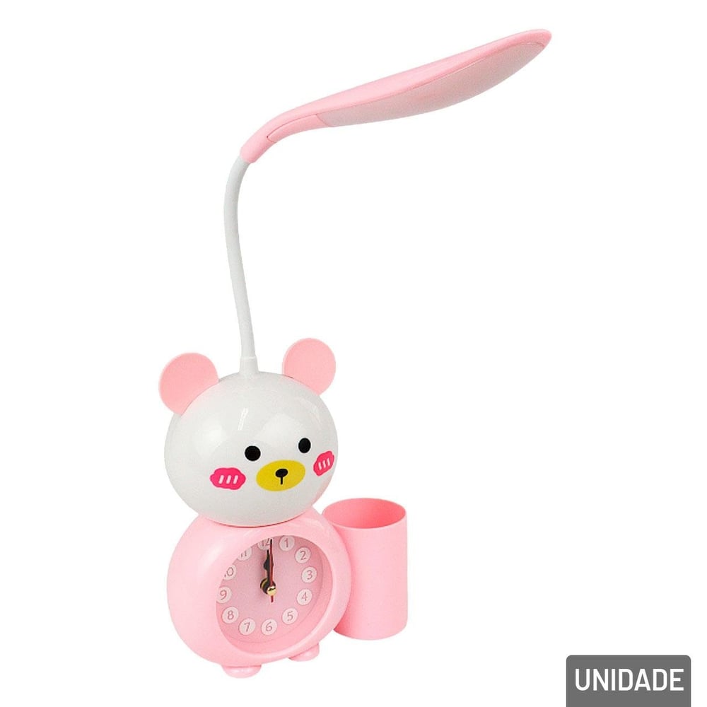 Luminária de Mesa 45cm EM LED com Despertador