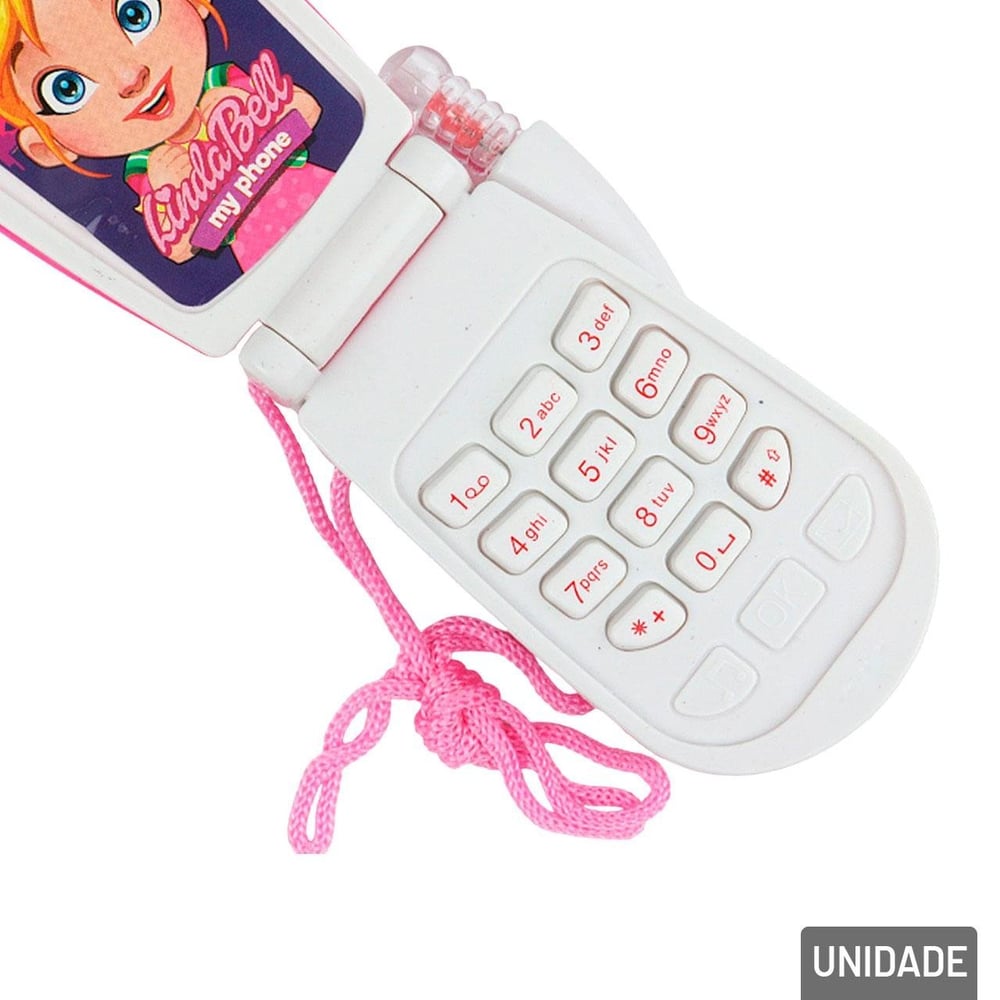 Celular Infantil com LUZ e SOM Lily Color