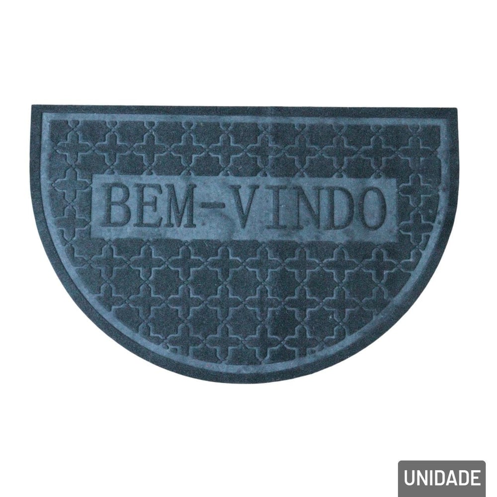 Tapete de PVC 57x37 Meia LUA BEM Vindo Color