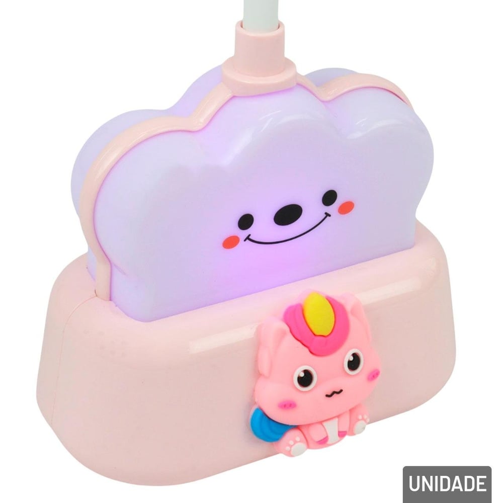 Luminária de Mesa 24cm EM LED Unicórnio