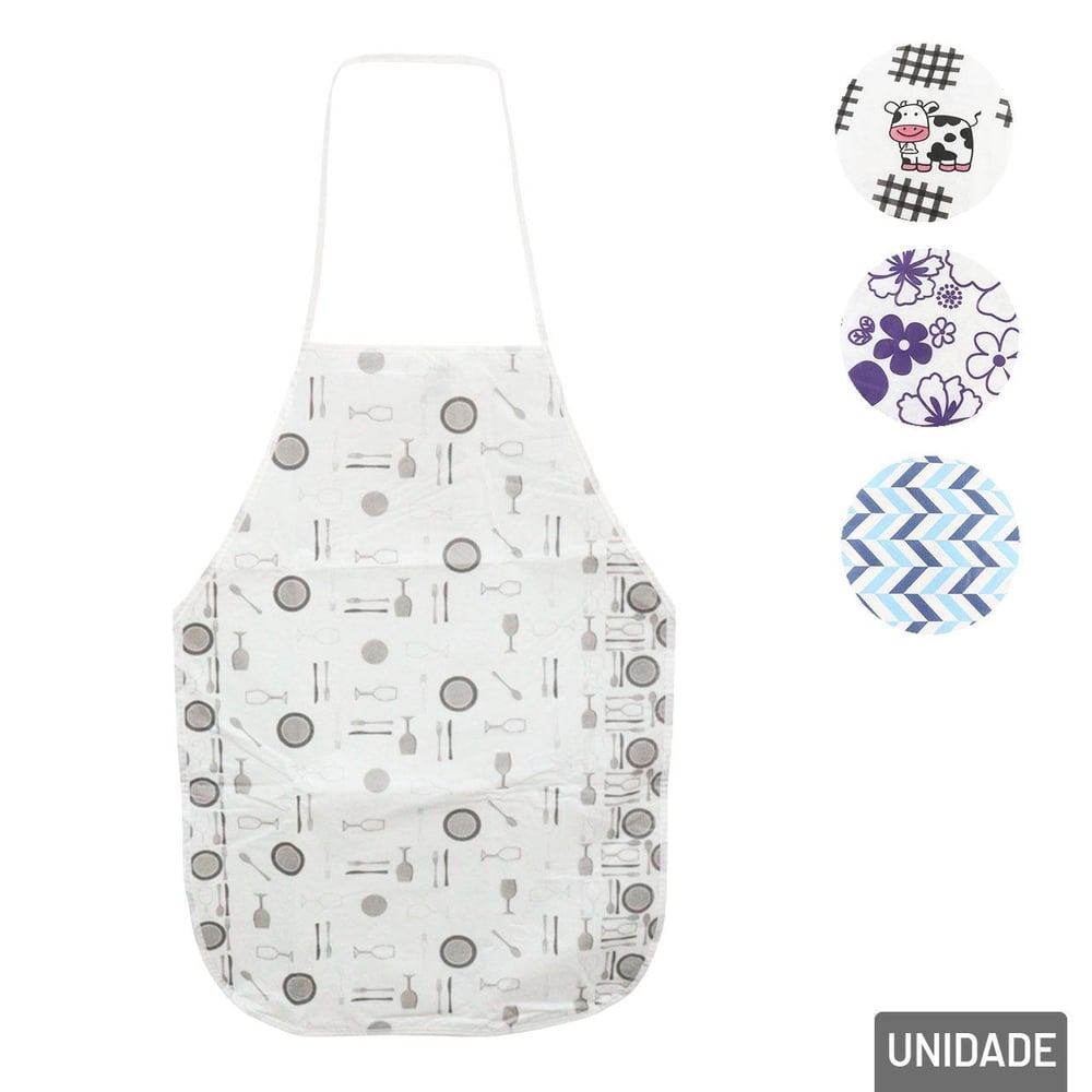 Avental de Cozinha Polietileno 62cm Flanelado