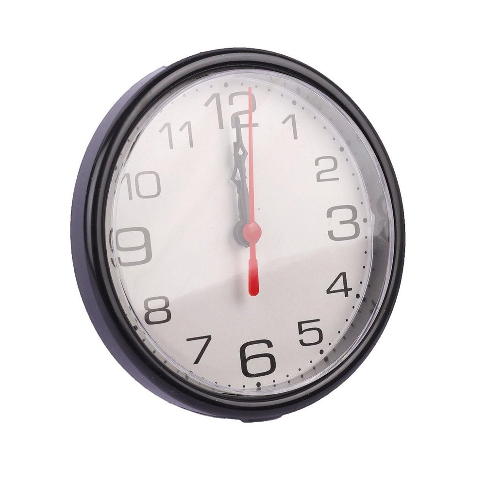Relógio Analógico de Parede e Mesa 15cm Bco/pto