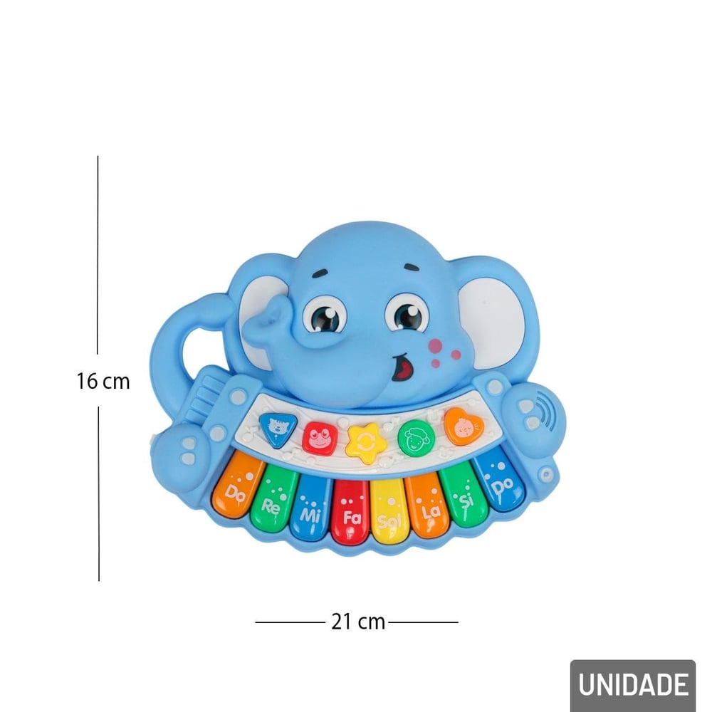 Teclado Musical Infantil Elefante Color