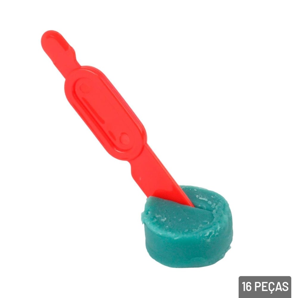 Massinha de Modelar 16 Peças Moldes Sorveteria