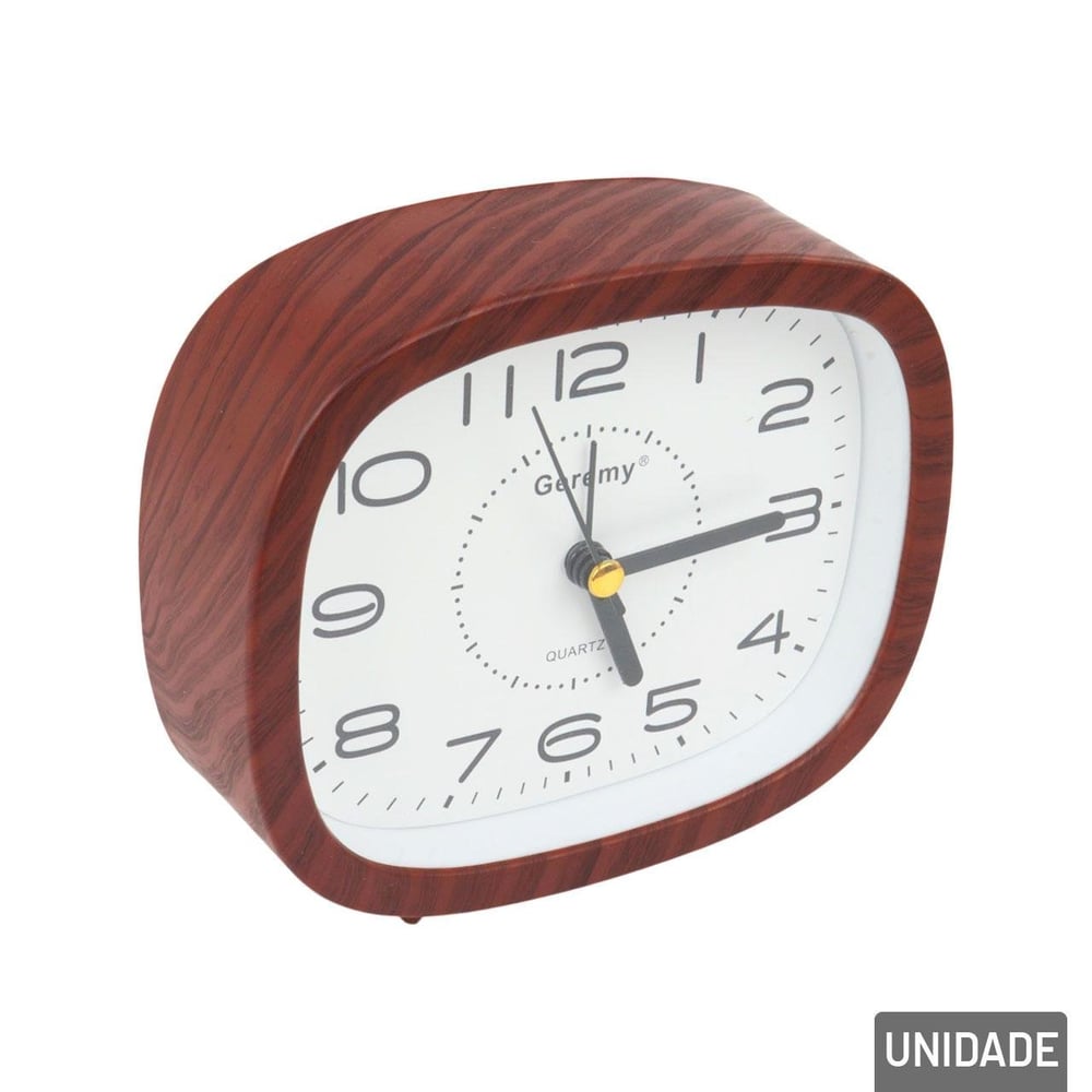 Relógio Analógico de Mesa 10,5cm Despertador