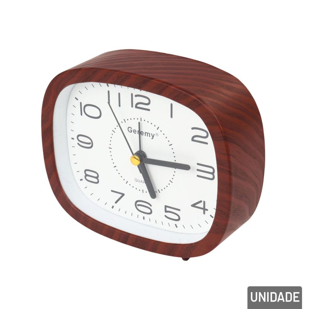 Relógio Analógico de Mesa 10,5cm Despertador