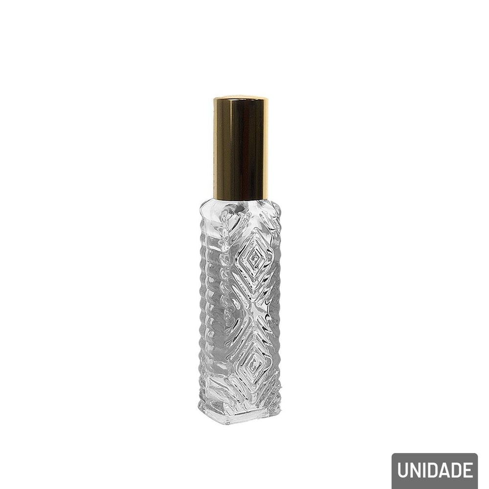 Frasco Porta Perfume de Vidro 12ml Spray com Tampa