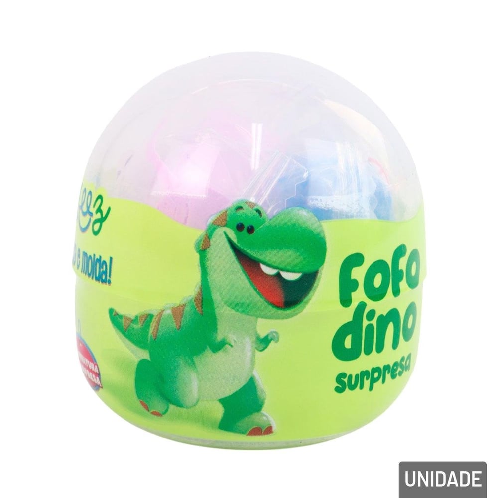 Massinha de Modelar 12g Estica e Pula Fofo Dino