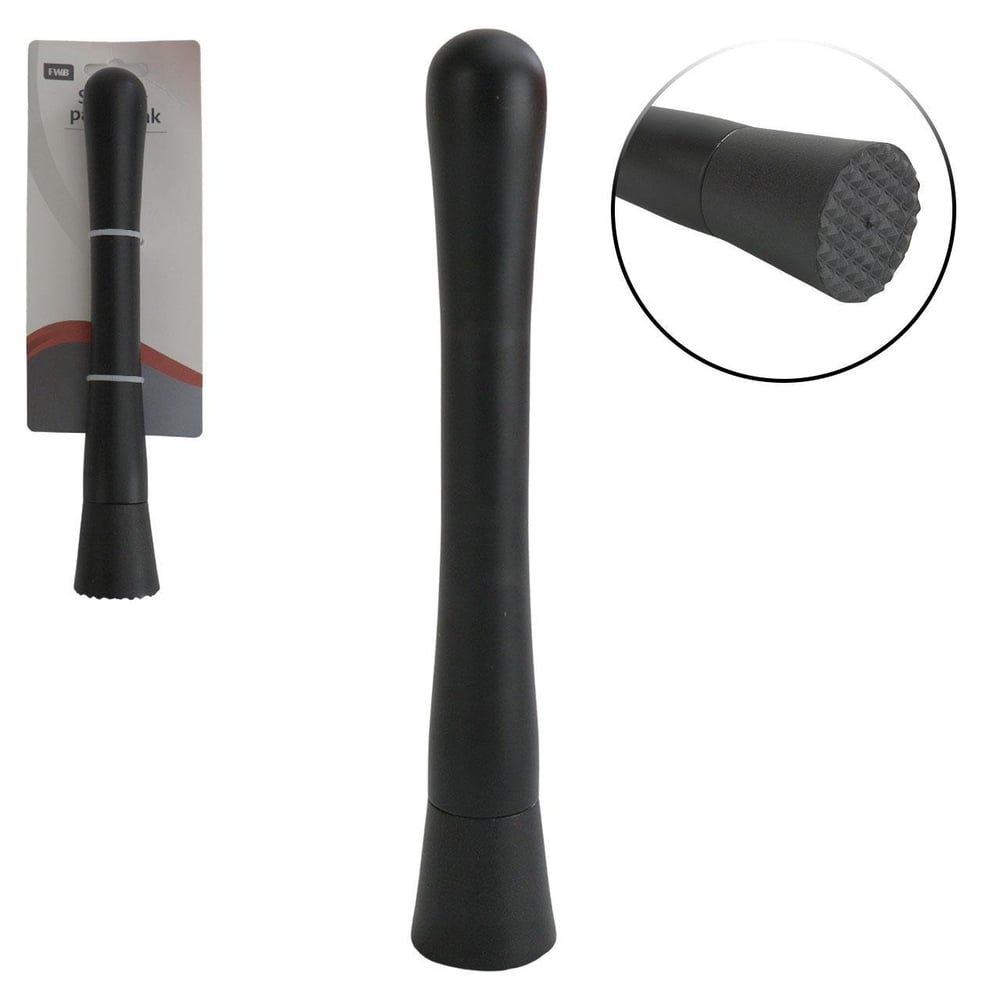 Socador de Inox Para Caipirinha 20cm Preto