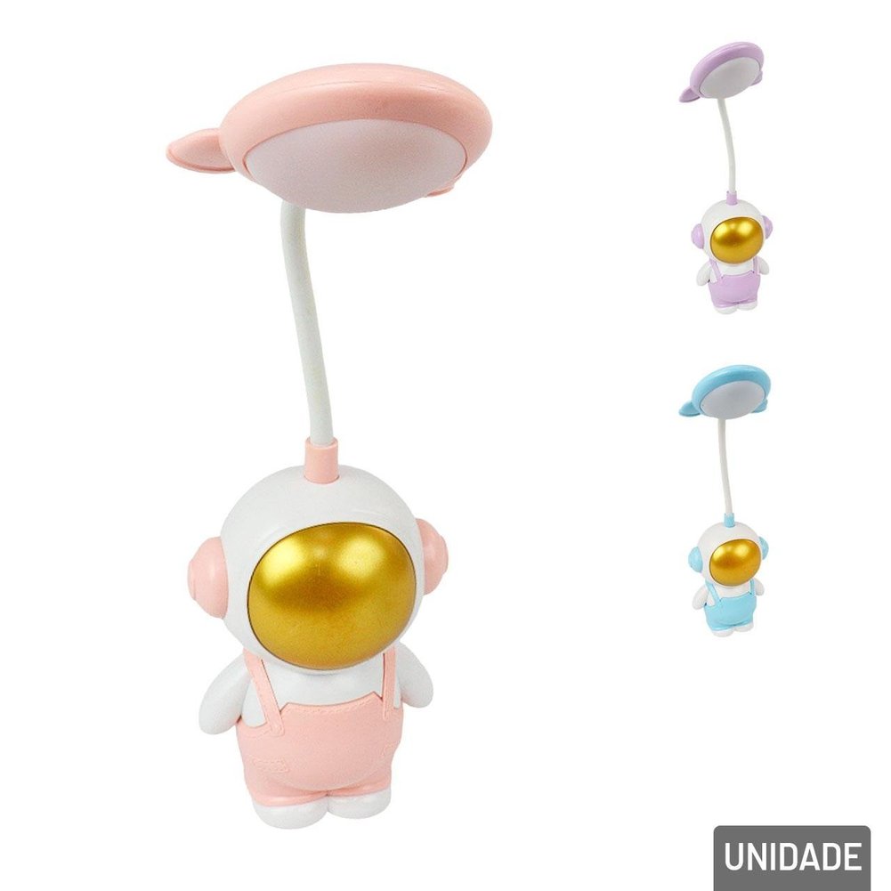 Luminária de Mesa 31cm EM LED Astronauta Color