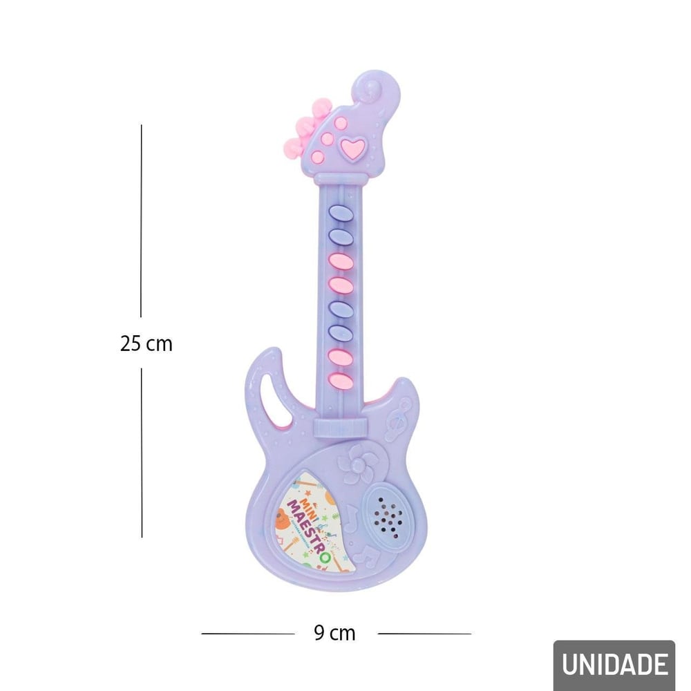 Guitarra Musical de Plástico à Pilha Color
