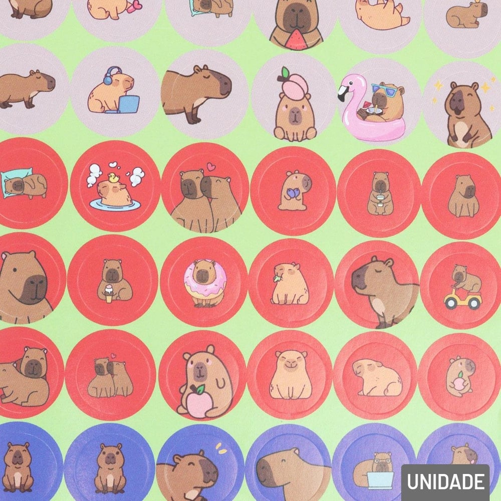 Livro de Atividades 500 Adesivos Capivaras 22 Pág.