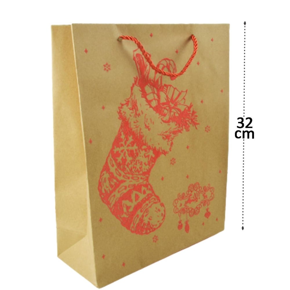 Sacola de Kraft 32x26cm Relevo Sortidos