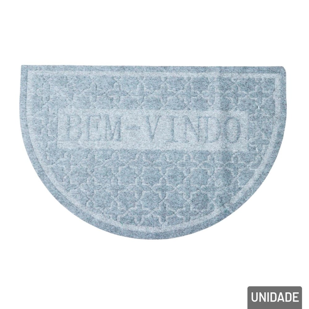 Tapete de PVC 57x37 Meia LUA BEM Vindo Color