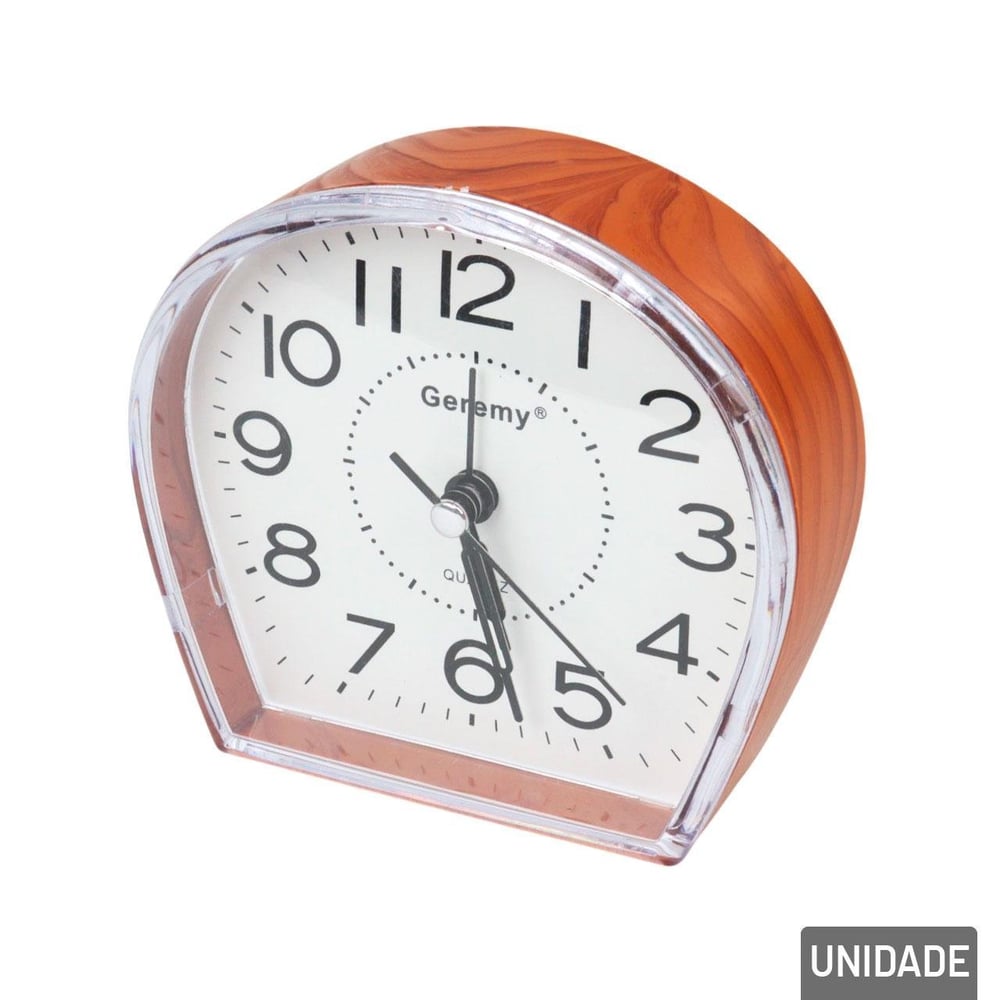 Relógio Analógico de Mesa 10cm Despertador