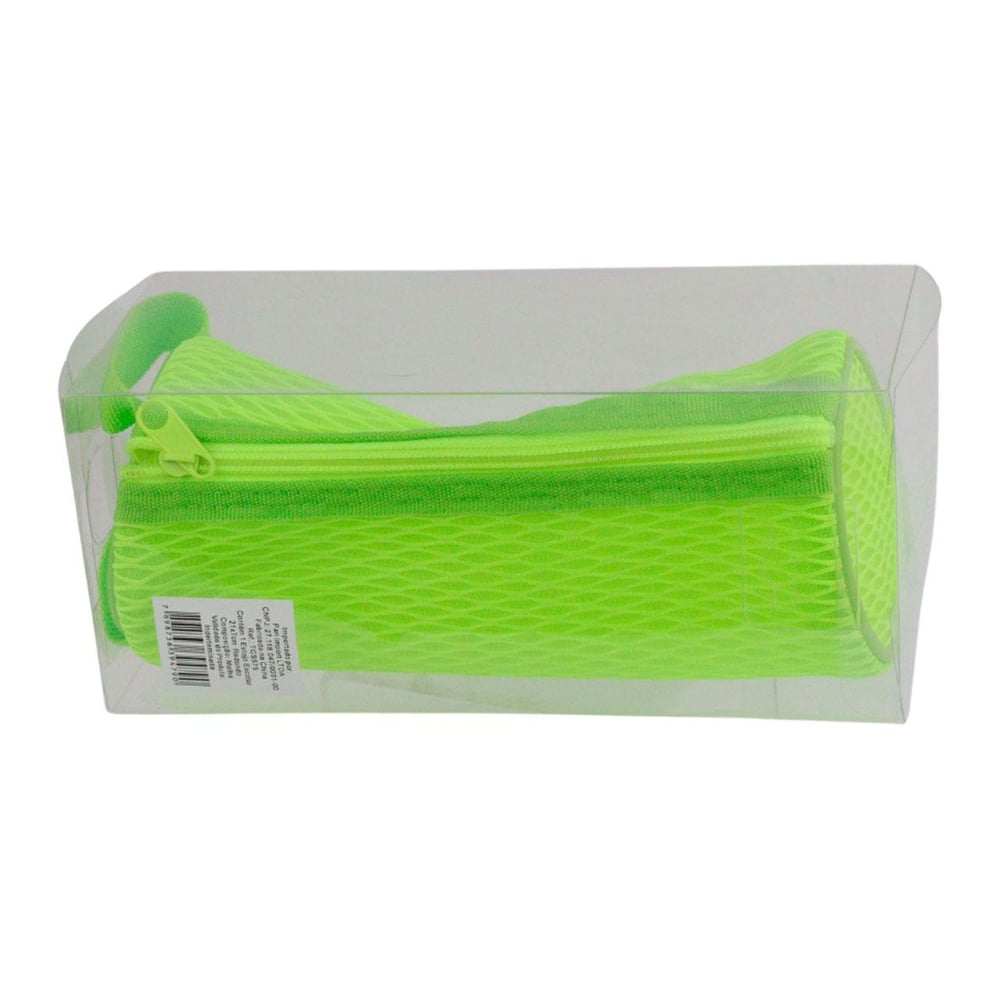 Estojo Escolar 22cm Redondo Malha Color