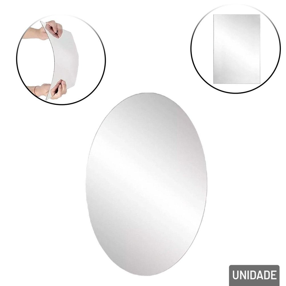 Espelho Adesivo Decorativo 30x20 Formatos Sortidos