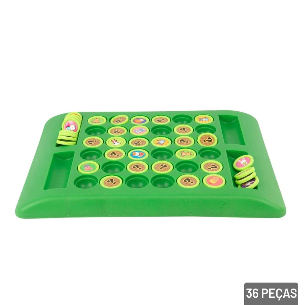 Jogo da Memória 36 Peças Tabuleiro Animais Sortido