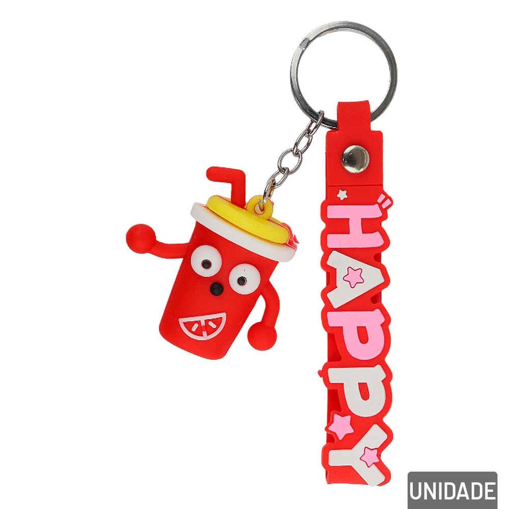 Chaveiro de Silicone 13cm Modelos Sortidos