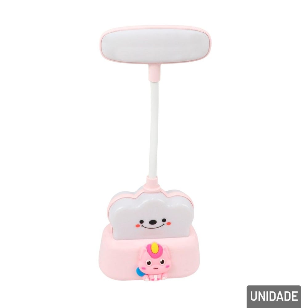Luminária de Mesa 24cm EM LED Unicórnio