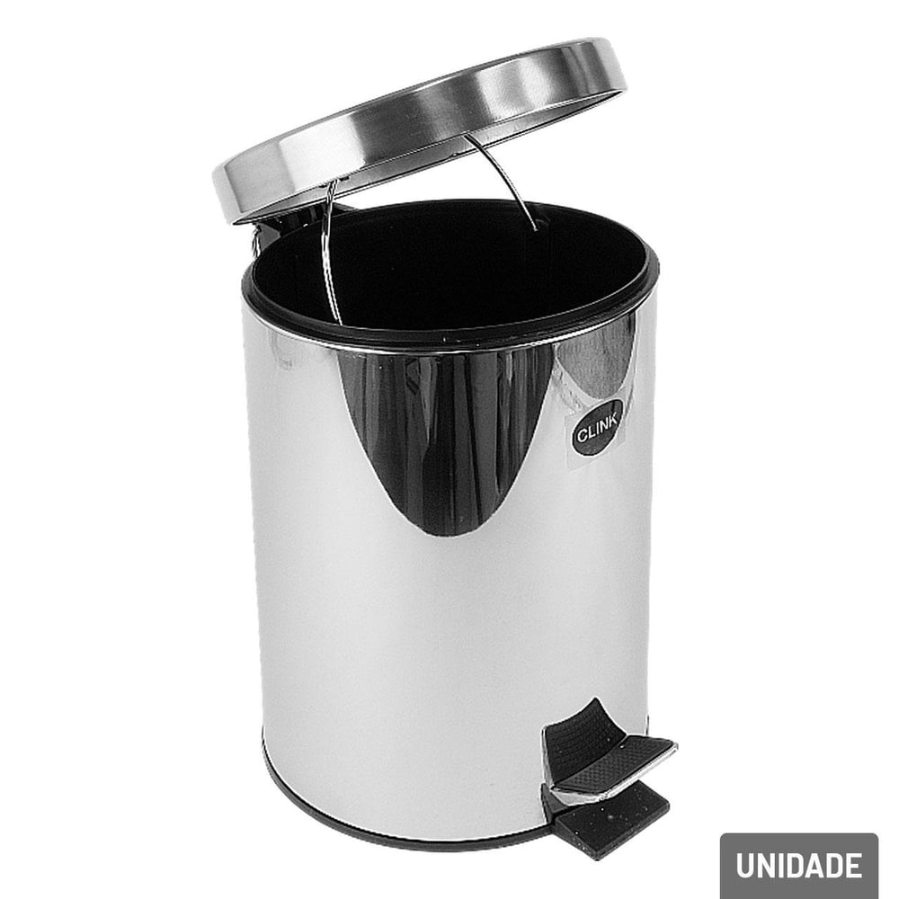 Lixeira de Inox 7L com Pedal