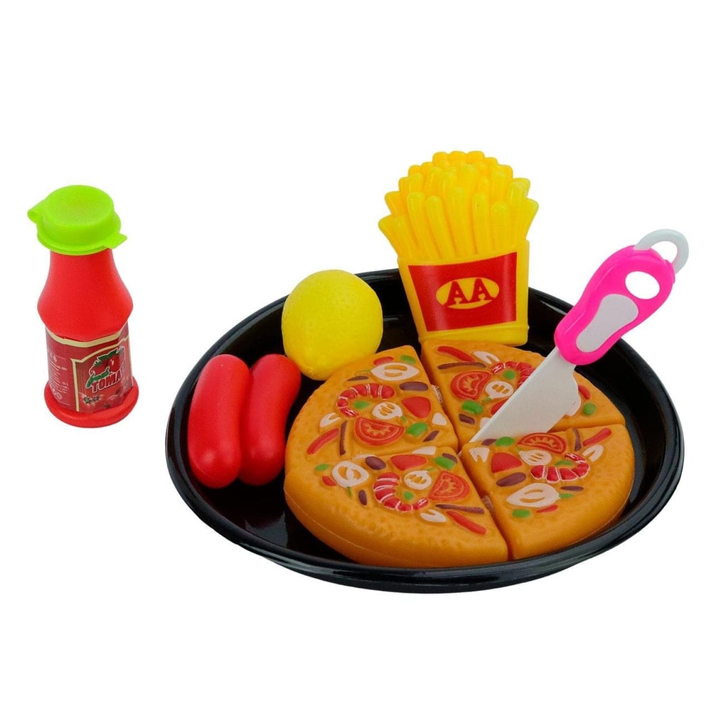 KIT Cozinha de Plástico 10 Peças Hora da Pizza
