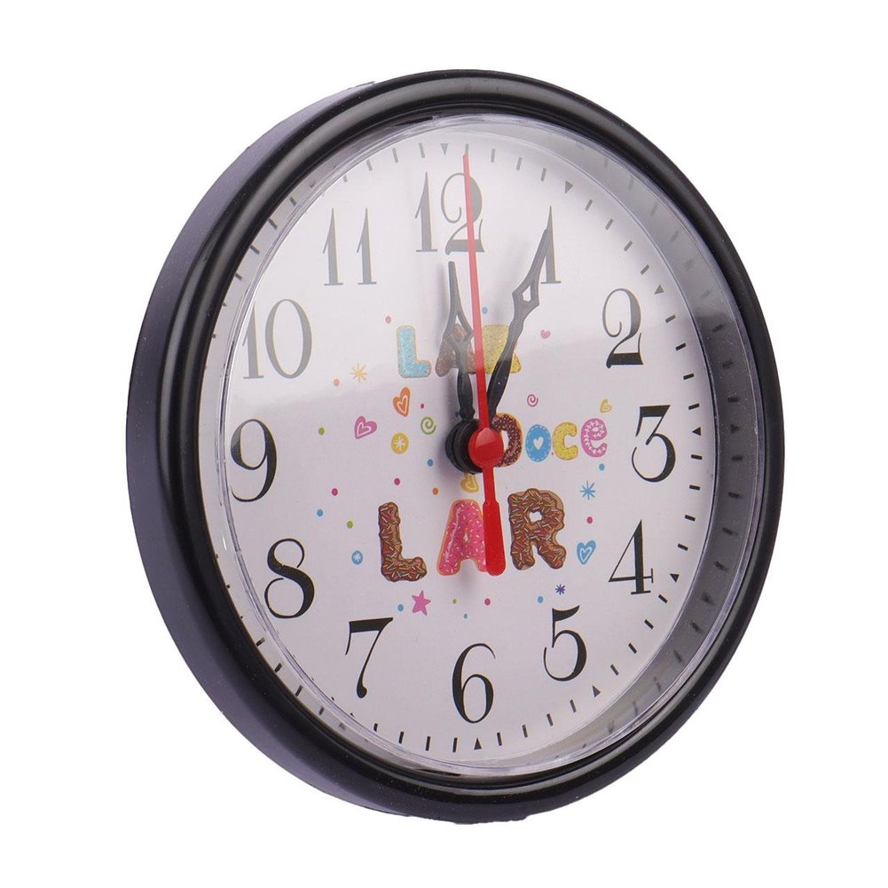 Relógio Analógico de Parede e Mesa 15cm Doce Lar