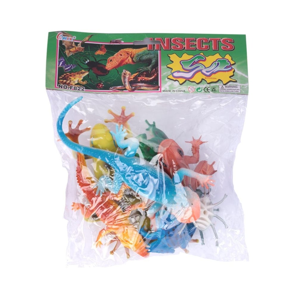 KIT Animais de Plástico 09 Peças Répteis