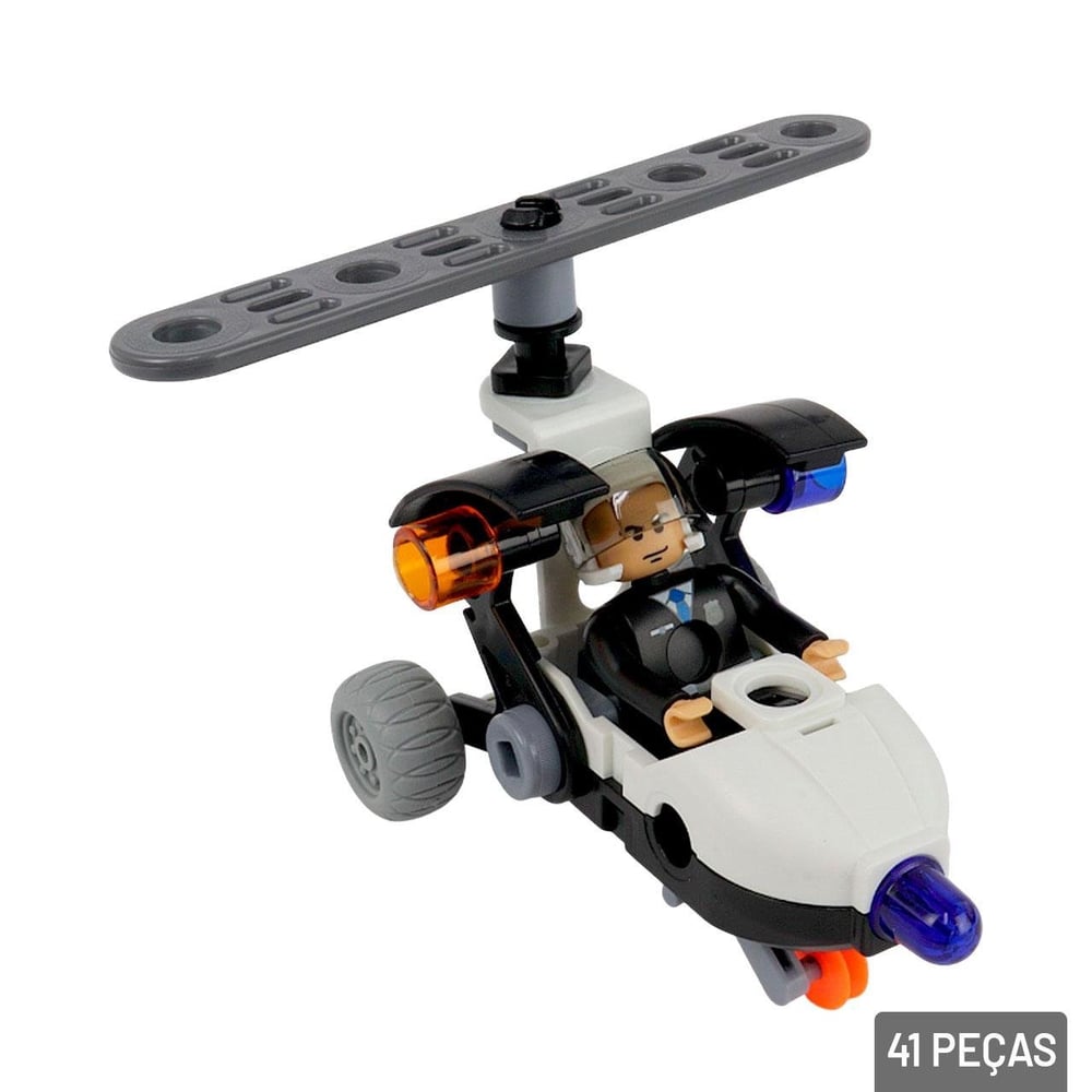 Carrinho Monta e Desmonta 41 Peças 4 EM 1 Color