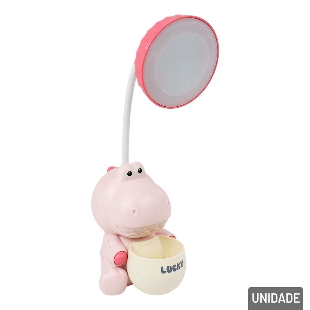 Luminária de Mesa 25cm EM LED Dinossauro Color