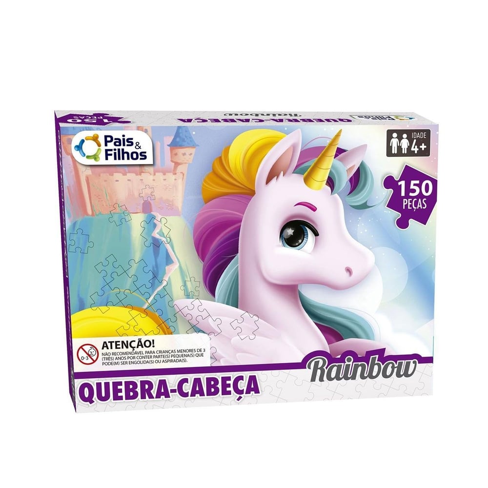 Quebra Cabeça 150 Peças Unicórnio