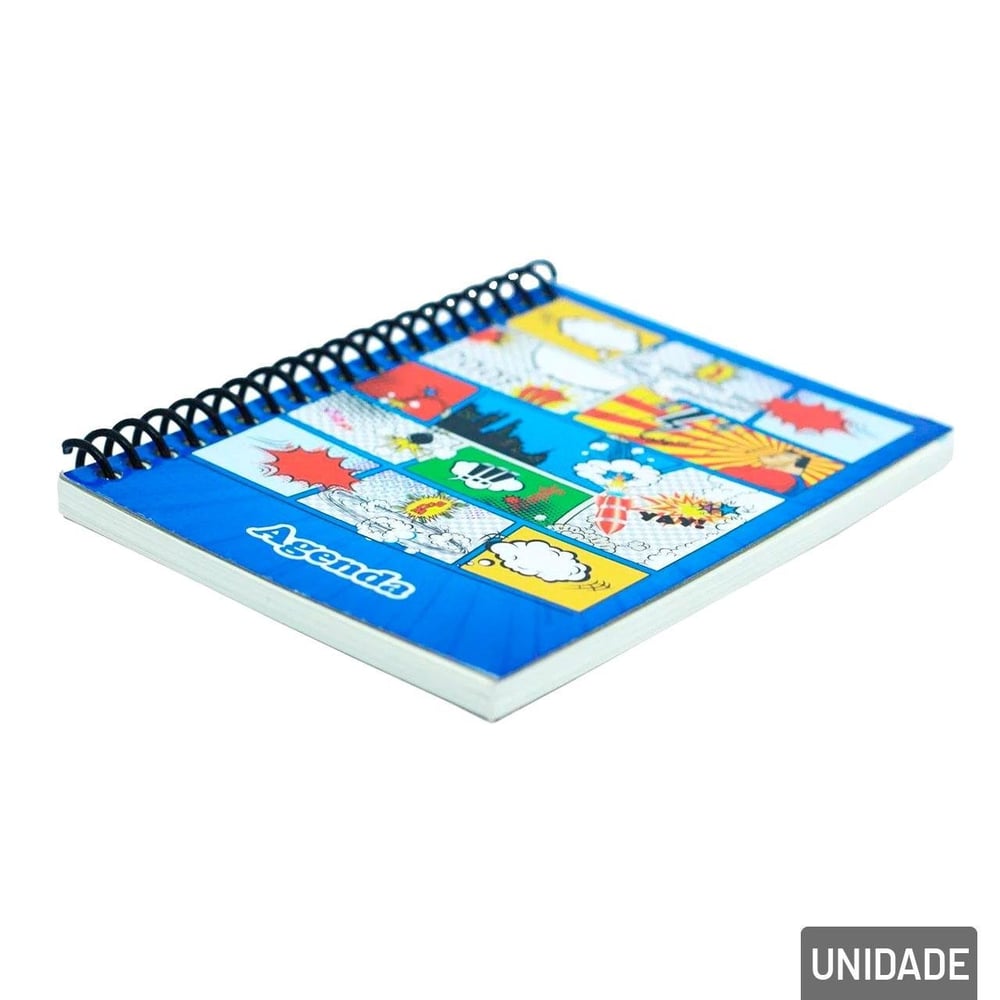 Agenda Permanente 128 FL Espiral Estampas Sortidas