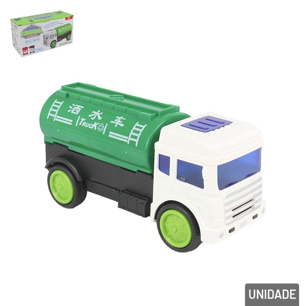Caminhão Bate e Volta Reciclável com LUZ e Som