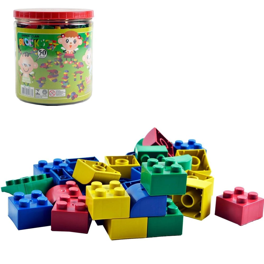 Blocos de Montar 50 Peças Animal Simples