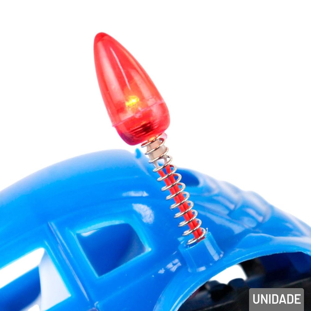 Carrinho Movido à Pilha Polícia Maluca com Luz