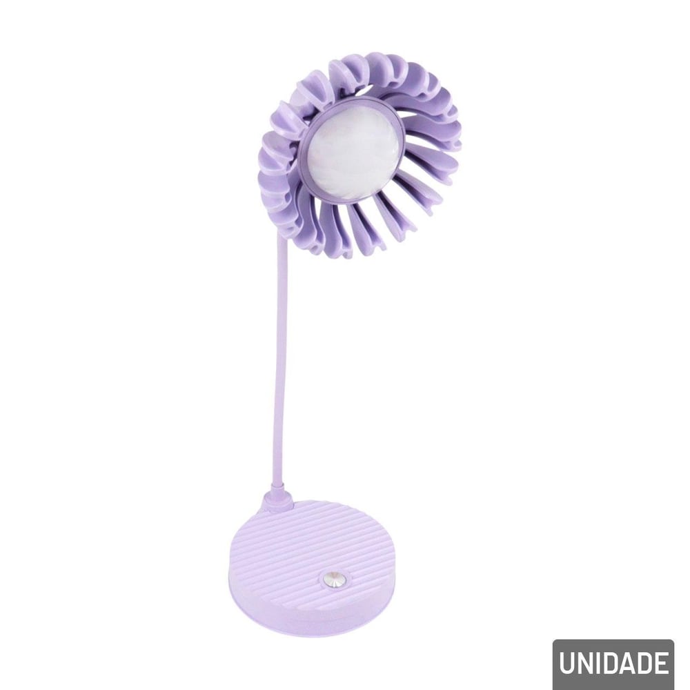 Luminária de Mesa 37cm EM LED Flor Touch Color