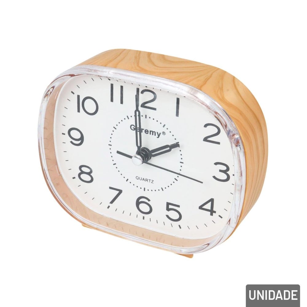 Relógio Analógico de Mesa 9,5cm Despertador