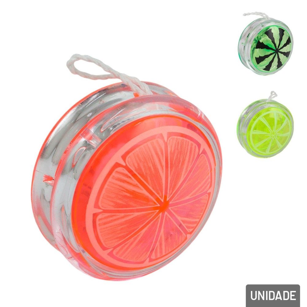 Ioiô de Plástico 5,5cm LUZ LED Sortidos