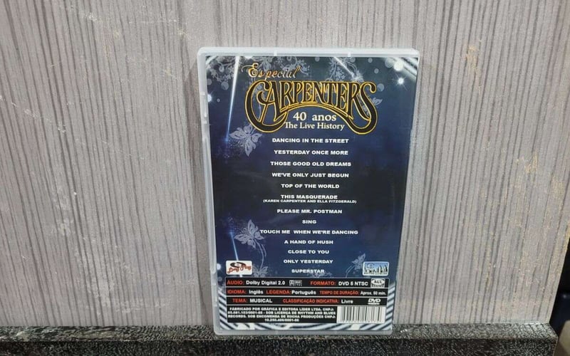 CARPENTERS - ESPECIAL 40 ANOS THE LIVE STORY (DVD)