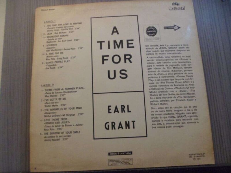EARL GRANT - A TIME FOR US (NACIONAL) 