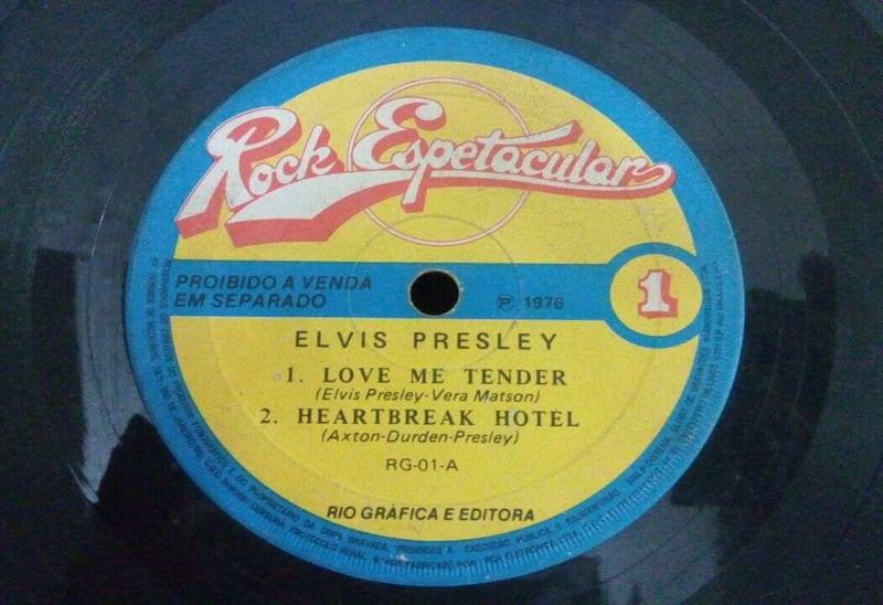 7 POLEGADAS ELVIS PRESLEY - 1976 LOVE ME TENDER (NACIONAL)