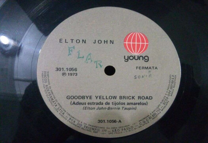 7 POLEGADAS ELTON JOHN - 1973 GOODBYE YELLOW BRICH ROAD (NAC