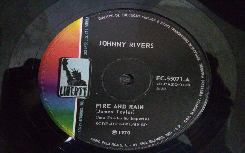 7 POLEGADAS - JOHNNY RIVERS - FIRE AND RAIN